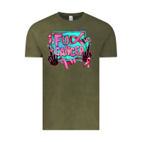 Vintage Olive fuck cancer Vintage Tee - AdoDesignShop