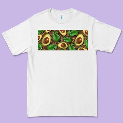 Avocados With Wood And Leopard Background 15 Oz Mug Premium Tee Designed By Barkaloodesign