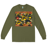 Army Green excavator camouflage Long Sleeve Tee - Artiststas