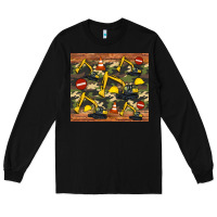 Black excavator camouflage Long Sleeve Tee - Artiststas