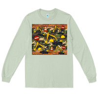 Matcha excavator camouflage Long Sleeve Tee - Artiststas