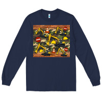 Navy excavator camouflage Long Sleeve Tee - Artiststas