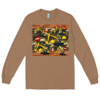 Toasted Coconut excavator camouflage Long Sleeve Tee - Artiststas