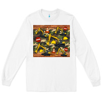 White excavator camouflage Long Sleeve Tee - Artiststas