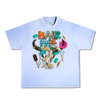 Grape Ice bullskull hairstlist Urban Heavy Tee - AdoDesignShop