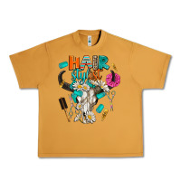 Peanut Butter bullskull hairstlist Urban Heavy Tee - AdoDesignShop