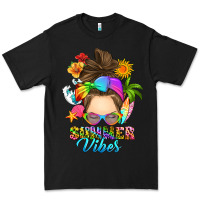 Black messy bun summer vibes Premium Tee - RanaPortraitStore