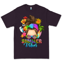 Plum messy bun summer vibes Premium Tee - RanaPortraitStore