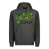 Charcoal Heather st. patrick's day one lucky mama Premium Hoodie - RanaPortraitStore