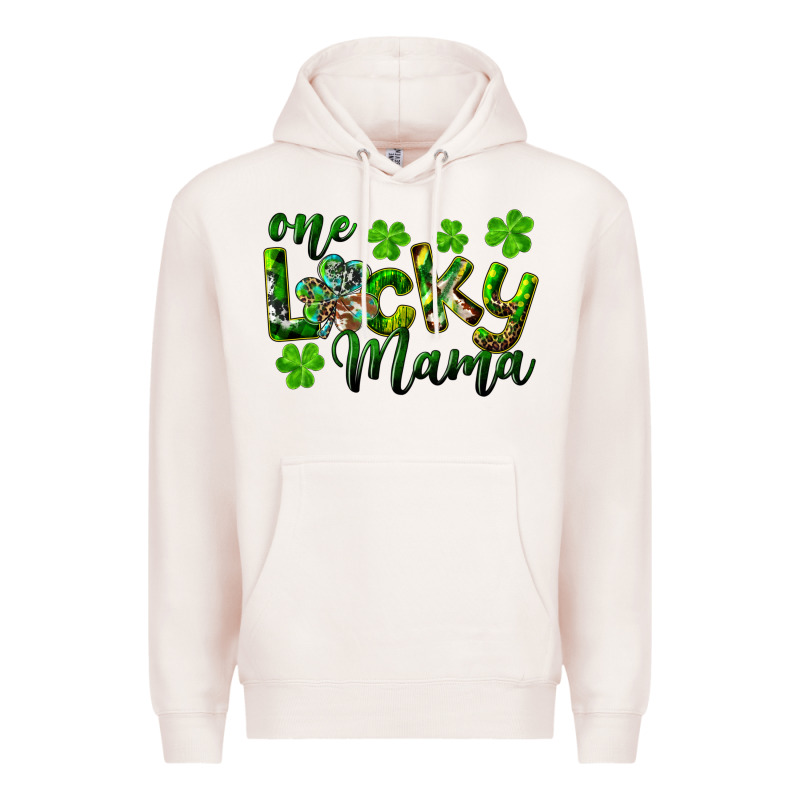 St. Patrick's Day One Lucky Mama Premium Hoodie by RanaPortraitStore | Teevron