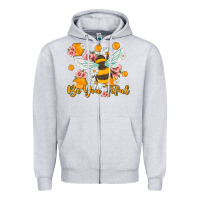 Heather Grey be you tiful Zipper Hoodie - MaliasSmallBusiness