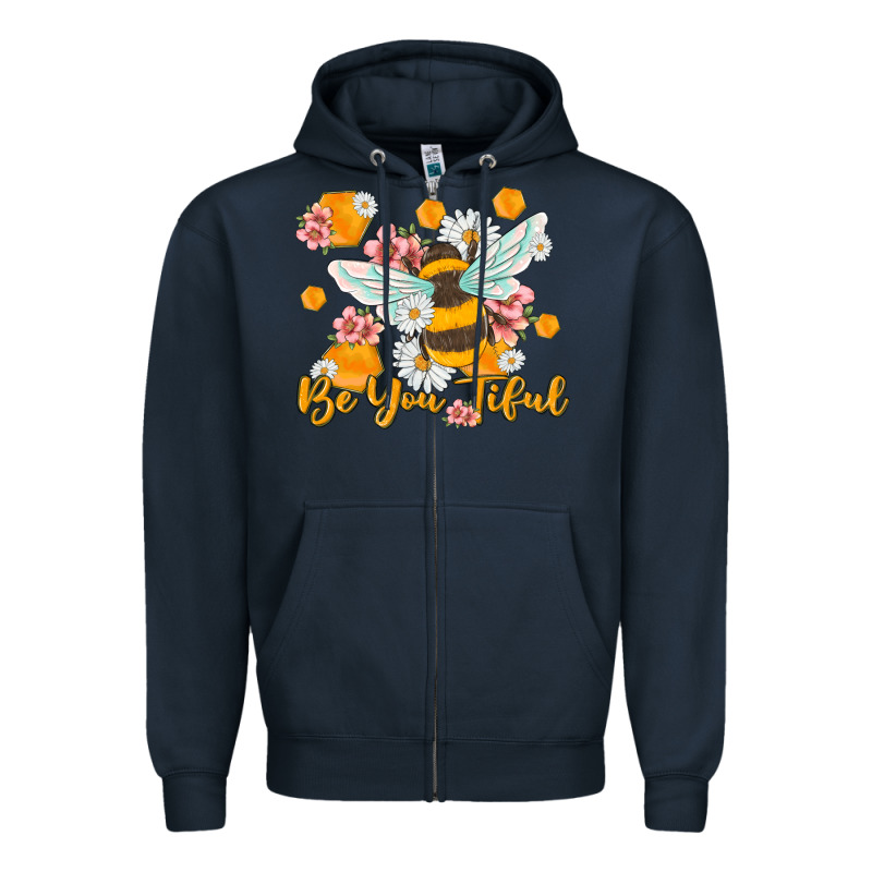 Be You Tiful Zipper Hoodie by MaliasSmallBusiness | Teevron
