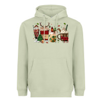 Matcha lumberjack coffee Heavyweight Hoodie - MaliasSmallBusiness
