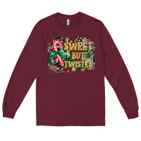 Burgundy sweet but twisted Long Sleeve Tee - AdoDesignShop