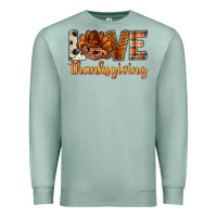 Seafoam love thanksgiving with turkey bbs Premium Sweatshirt - BundleAndBundleShop