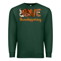 Sports Green love thanksgiving with turkey bbs Premium Sweatshirt - BundleAndBundleShop