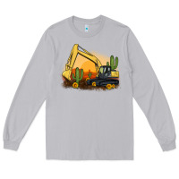 Moon Dust excavator cactus sunflower sunset Long Sleeve Tee - Artiststas