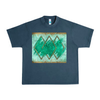 Midnight Navy green glitter Urban Heavy Tee - JahusDesignShop