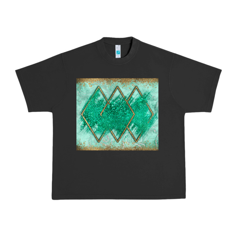 Green Glitter Urban Heavy Tee by JahusDesignShop | Teevron