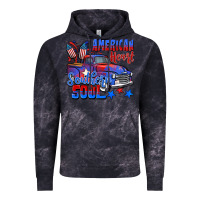 Cloud Black American heart southern soul truck 4th of july Vintage Hoodie - CowGirlArtShop