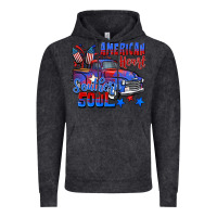 Vintage Black American heart southern soul truck 4th of july Vintage Hoodie - CowGirlArtShop