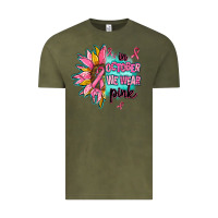 Vintage Olive sunflower in october we wear pink Vintage Tee - AdoDesignShop