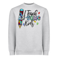 Heather Grey i teach au some kids Heavyweight Sweatshirt - CowhideDigitalArt