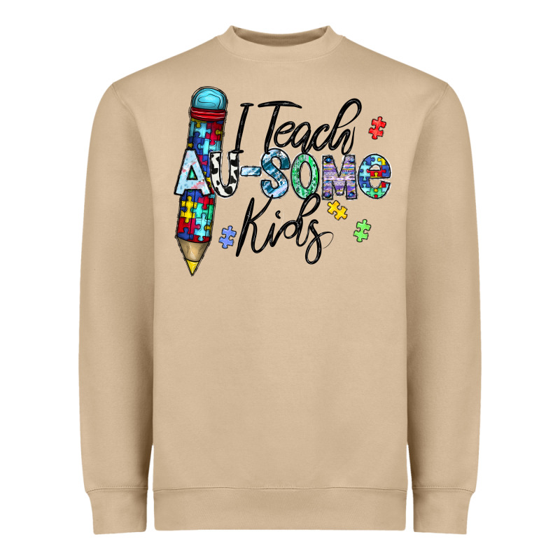 I Teach Au Some Kids Heavyweight Sweatshirt by CowhideDigitalArt | Teevron