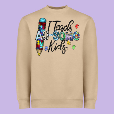 I Teach Au Some Kids Heavyweight Sweatshirt Designed By Cowhidedigitalart