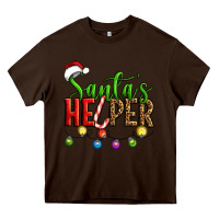 Chocolate Brown santa's helper christmas Heavy Core Tee - Artiststas