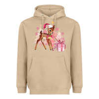 Mushroom reindeer pink christmas Heavyweight Hoodie - MaliasSmallBusiness