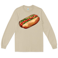Mushroom American hot dog Long Sleeve Tee - AdoDesignShop