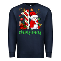 My 1 St Christmas With Cute Snowman Bbs Premium Sweatshirt | Teevron