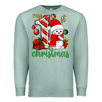 Seafoam my 1 st christmas with cute snowman bbs Premium Sweatshirt - BundleAndBundleShop