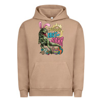 Pigment Burro Happy Easter Day T-Rex Urban Hoodie - HowdyJamesFarm