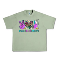 Oil Green peace love nail art Urban Heavy Tee - AdoDesignShop