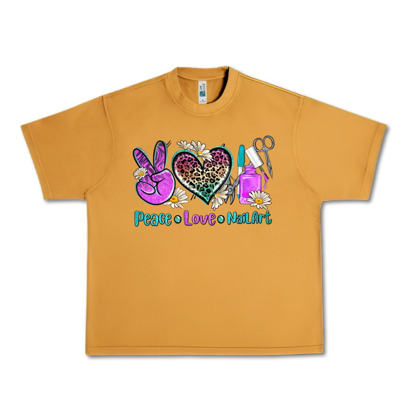 Peace Love Nail Art Urban Heavy Tee by AdoDesignShop | Teevron