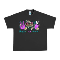 Pigment Black peace love nail art Urban Heavy Tee - AdoDesignShop
