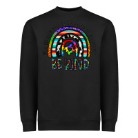 Black in a world where you can be anything be kind Heavyweight Sweatshirt - CowhideDigitalArt