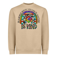 Mushroom in a world where you can be anything be kind Heavyweight Sweatshirt - CowhideDigitalArt