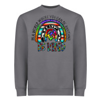 Storm in a world where you can be anything be kind Heavyweight Sweatshirt - CowhideDigitalArt