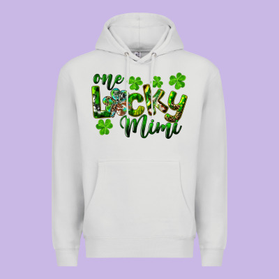 St. Patrick's Day One Lucky Mimi Premium Hoodie Designed By Ranaportraitstore