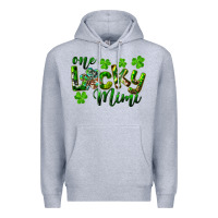 Heather Grey st. patrick's day one lucky mimi Premium Hoodie - RanaPortraitStore