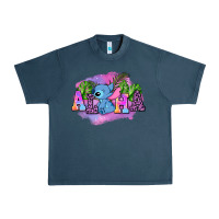 Midnight Navy aloha stitch Urban Heavy Tee - AdoDesignShop