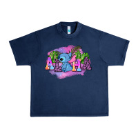 Navy aloha stitch Urban Heavy Tee - AdoDesignShop