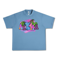 Pebble Blue aloha stitch Urban Heavy Tee - AdoDesignShop