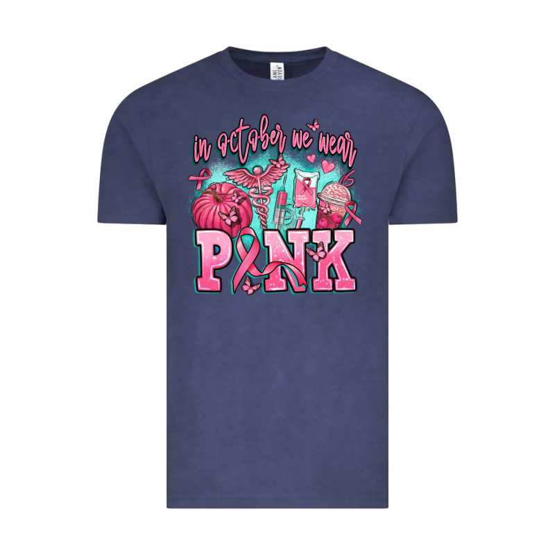 In October We Wear Pink Vintage Tee by AdoDesignShop | Teevron
