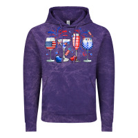 Cloud Purple 4th of July wine glasses Vintage Hoodie - Neo Western