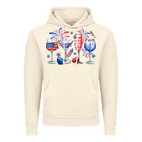 Vintage Artic 4th of July wine glasses Vintage Hoodie - Neo Western