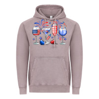 Vintage Zinc 4th of July wine glasses Vintage Hoodie - Neo Western